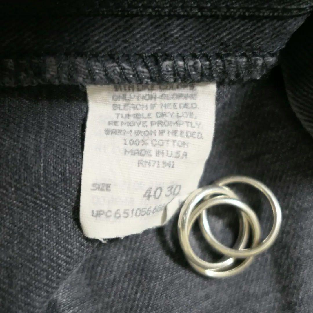USED 40inch Black denim pants -L.L.Bean-