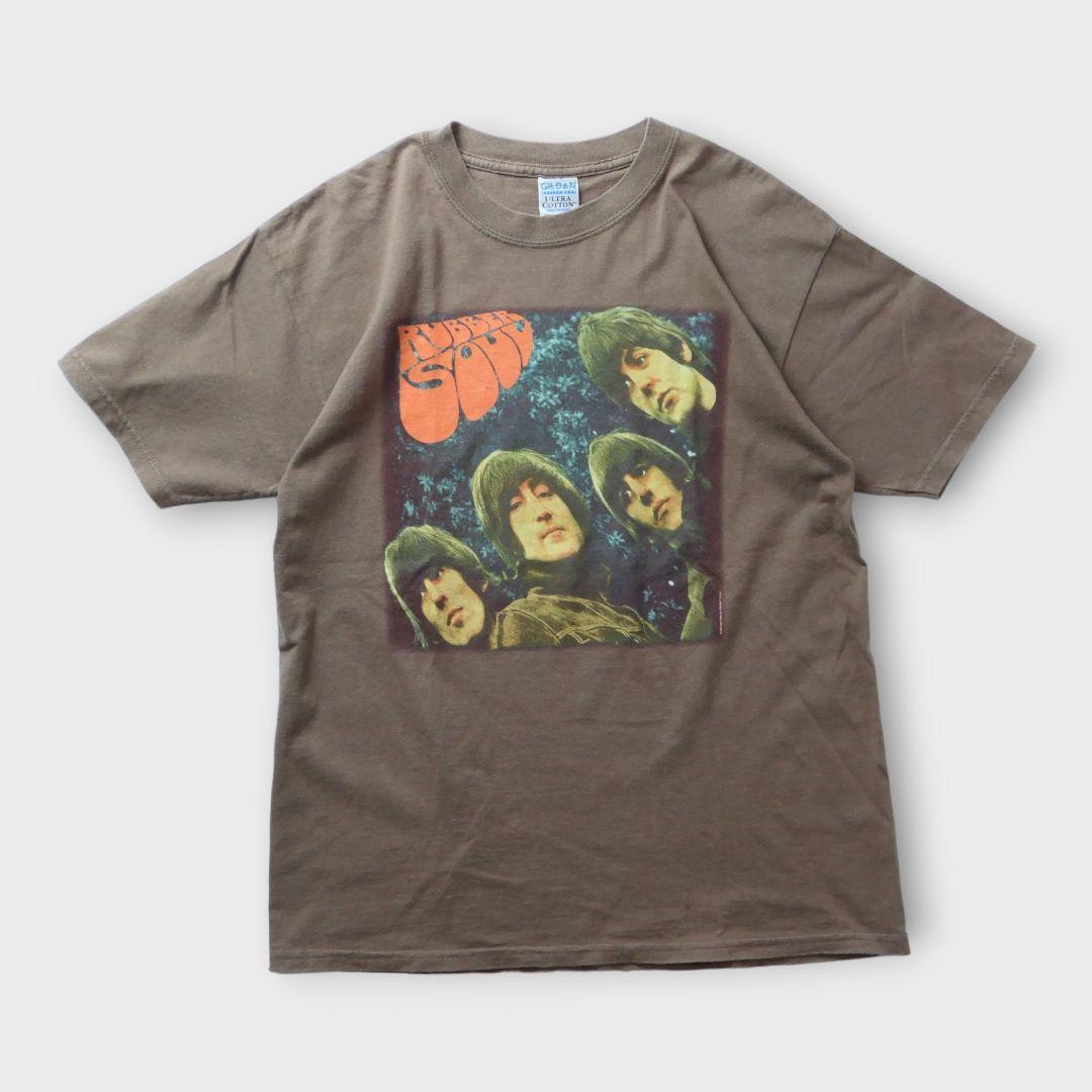VINTAGE 90s M-L Rock Band Tee "Rubber Soul" -The Beatles-