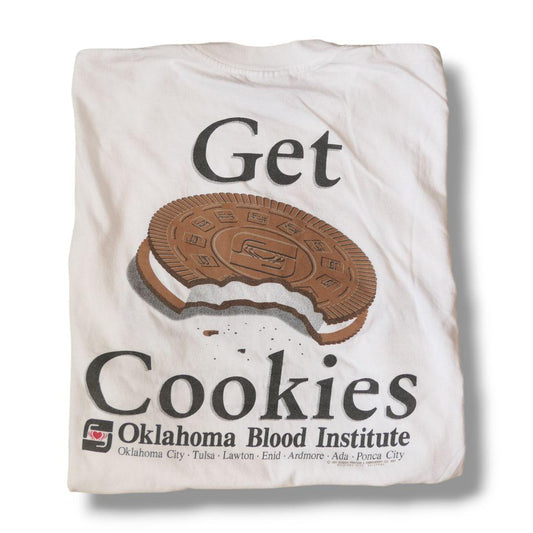 VINTAGE 90s XL Promotion Tee -Oklahoma Blood Institute-