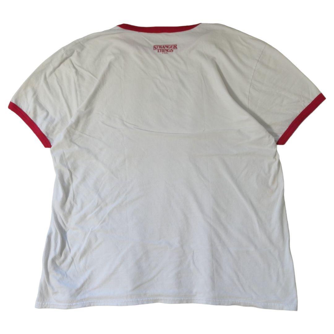 USED XL Ringer T-shirt -STRANGER THINGS × RED SOX-