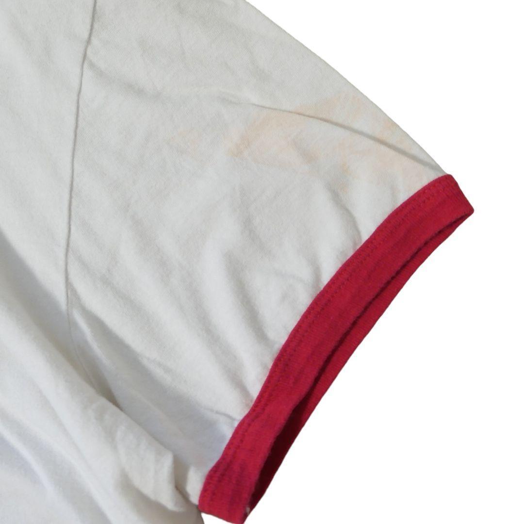 USED XL Ringer T-shirt -STRANGER THINGS × RED SOX-