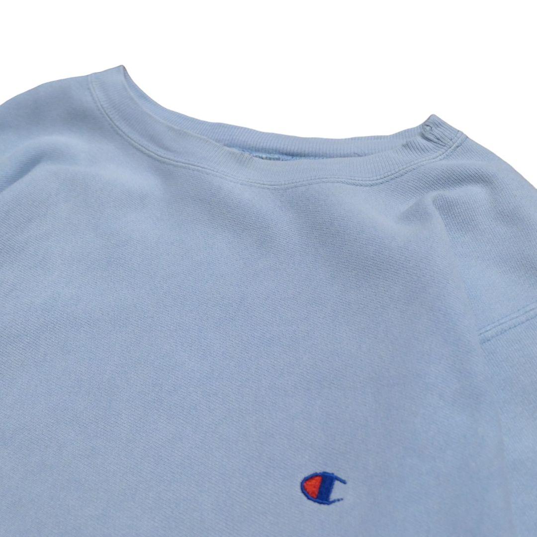 VINTAGE 90s L Reverse Weave Sweat "SKYBLUE" -Champion-