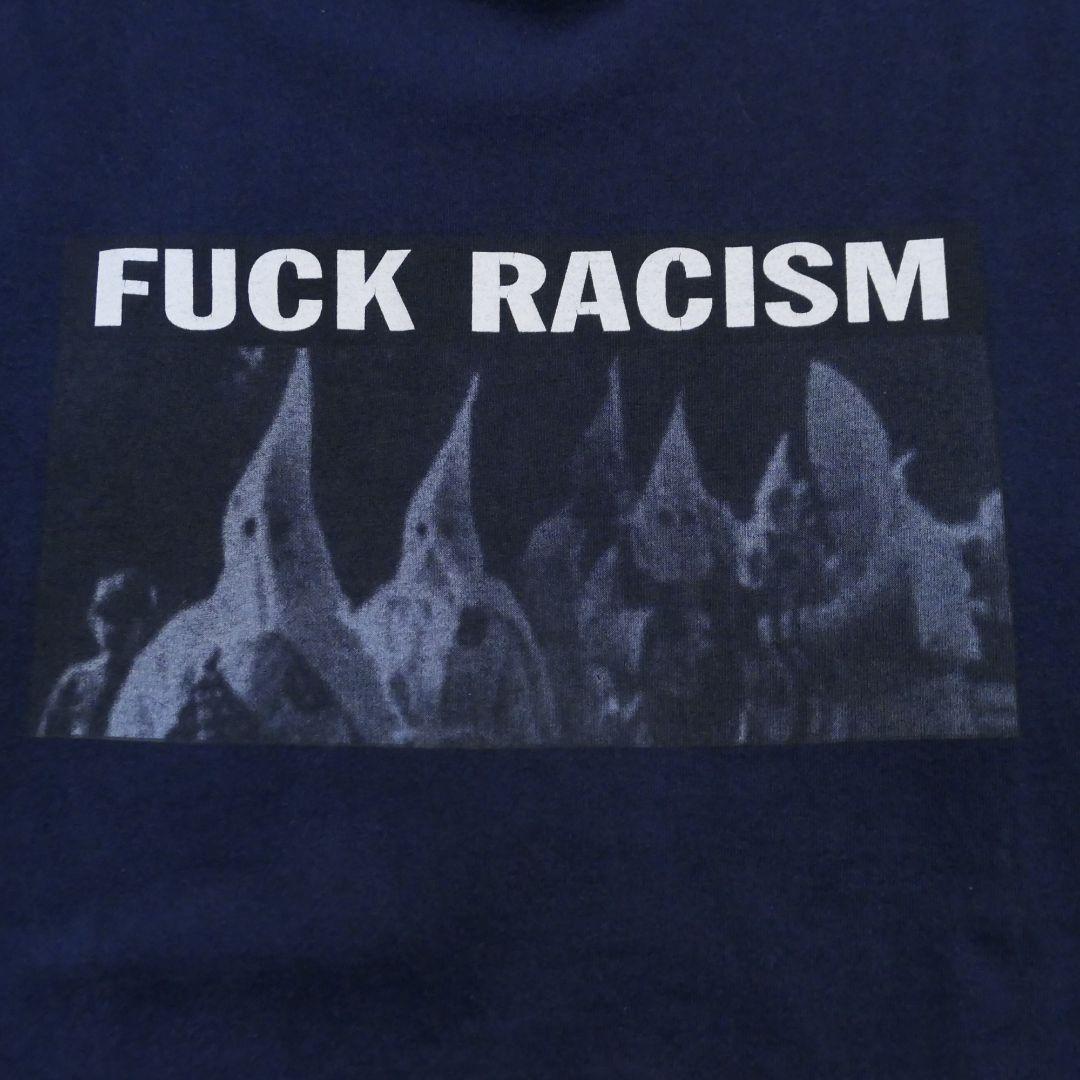 VINTAGE 90-00s XL Message Tee -Fuck Racism-