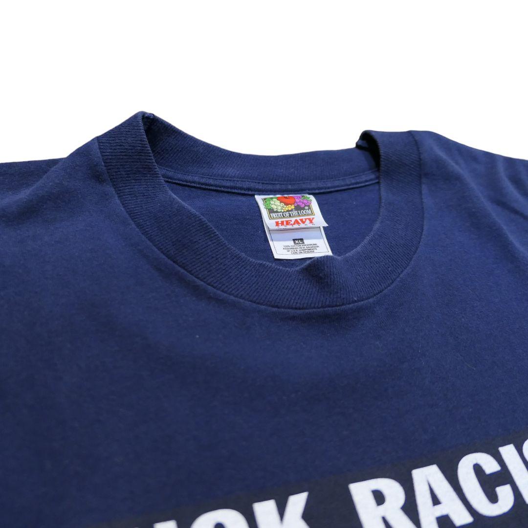 VINTAGE 90-00s XL Message Tee -Fuck Racism-