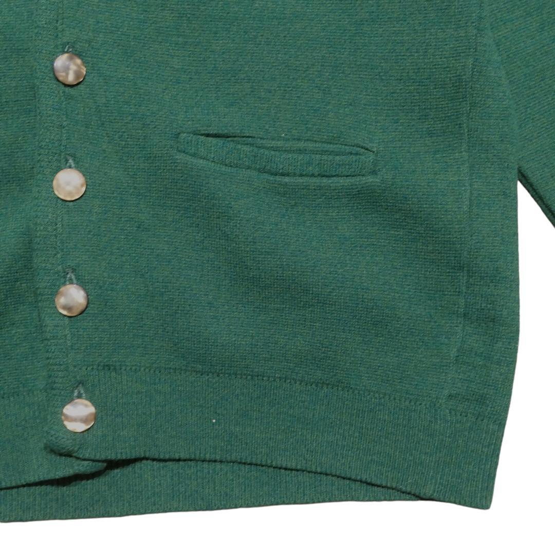 VINTAGE 60-70s M Wool × Aclyric Knit Cardigan -WARREN KNIT