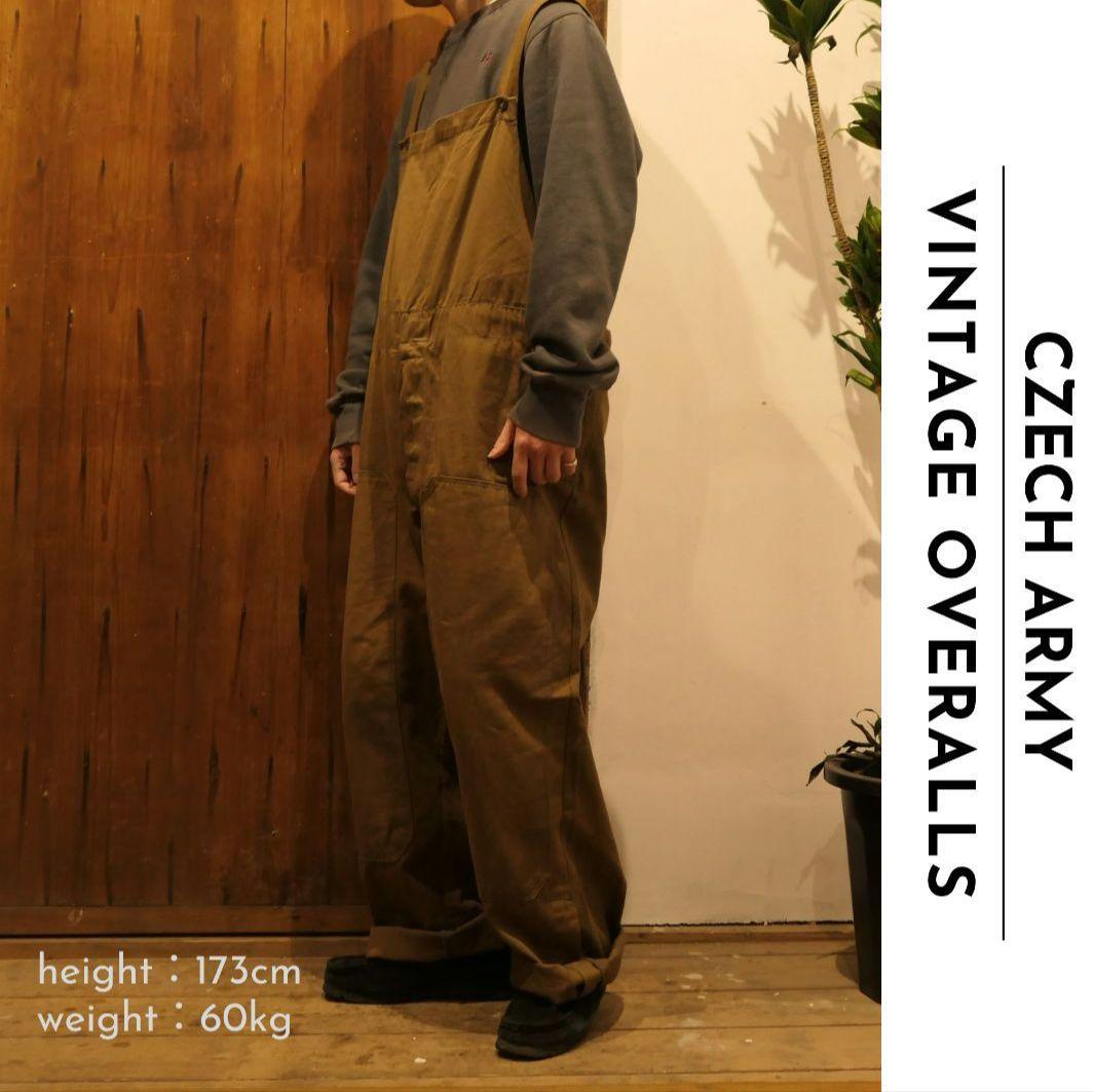 VINTAGE 80-90s Cotton Twill Overalls -CZECH ARMY-