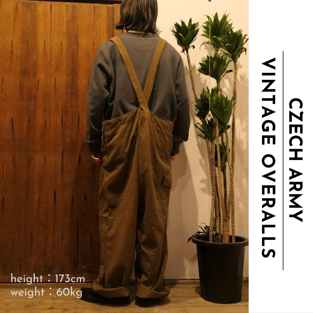 VINTAGE 80-90s Cotton Twill Overalls -CZECH ARMY-