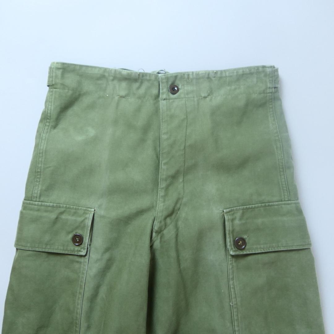 VINTAGE 60s Double Face Cargo Pants -Dutch Army-