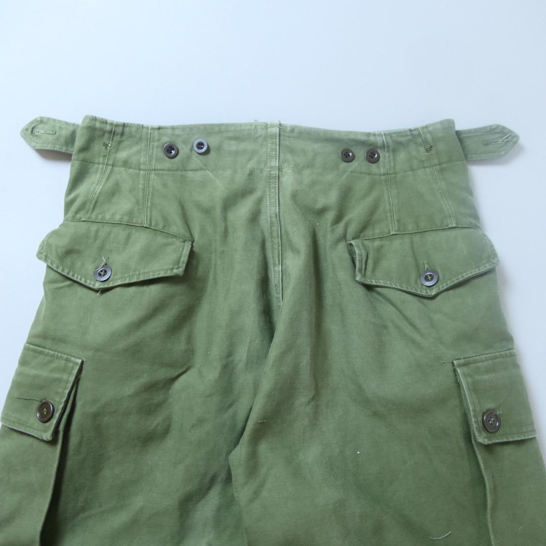 VINTAGE 60s Double Face Cargo Pants -Dutch Army-