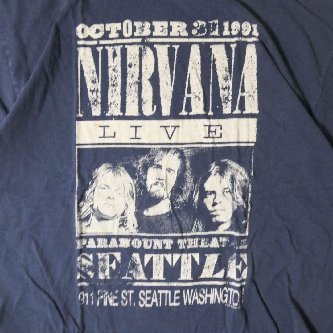 USED L Rock band T-shirt -NIRVANA-
