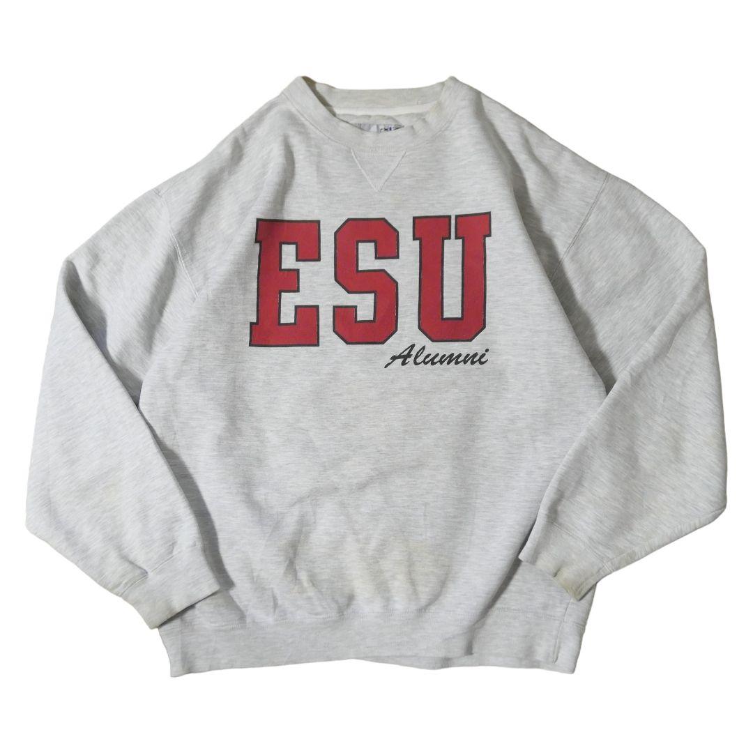 USED L Collage sweat -GEAR-