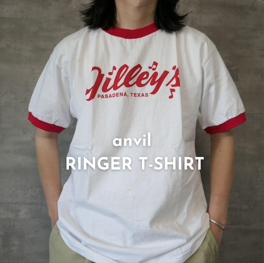 USED L Ringer T-shirt -anvil-