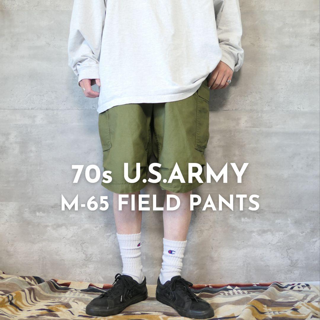 VINTAGE 70s M M-65 field cargo shorts -U.S.ARMY-