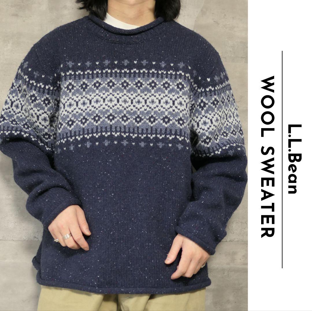 USED XL Wool sweater -L.L.Bean-