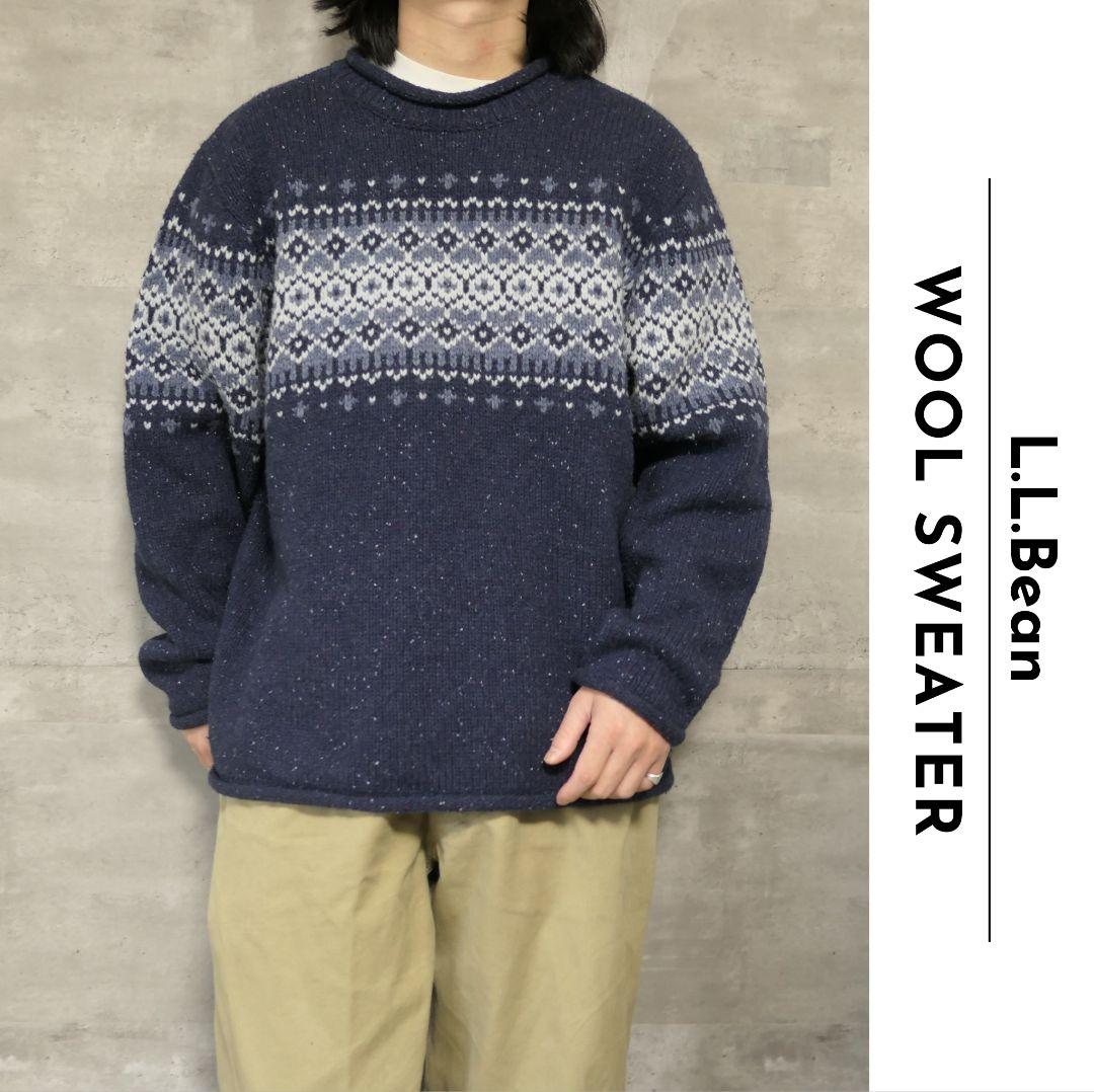 USED XL Wool sweater -L.L.Bean-