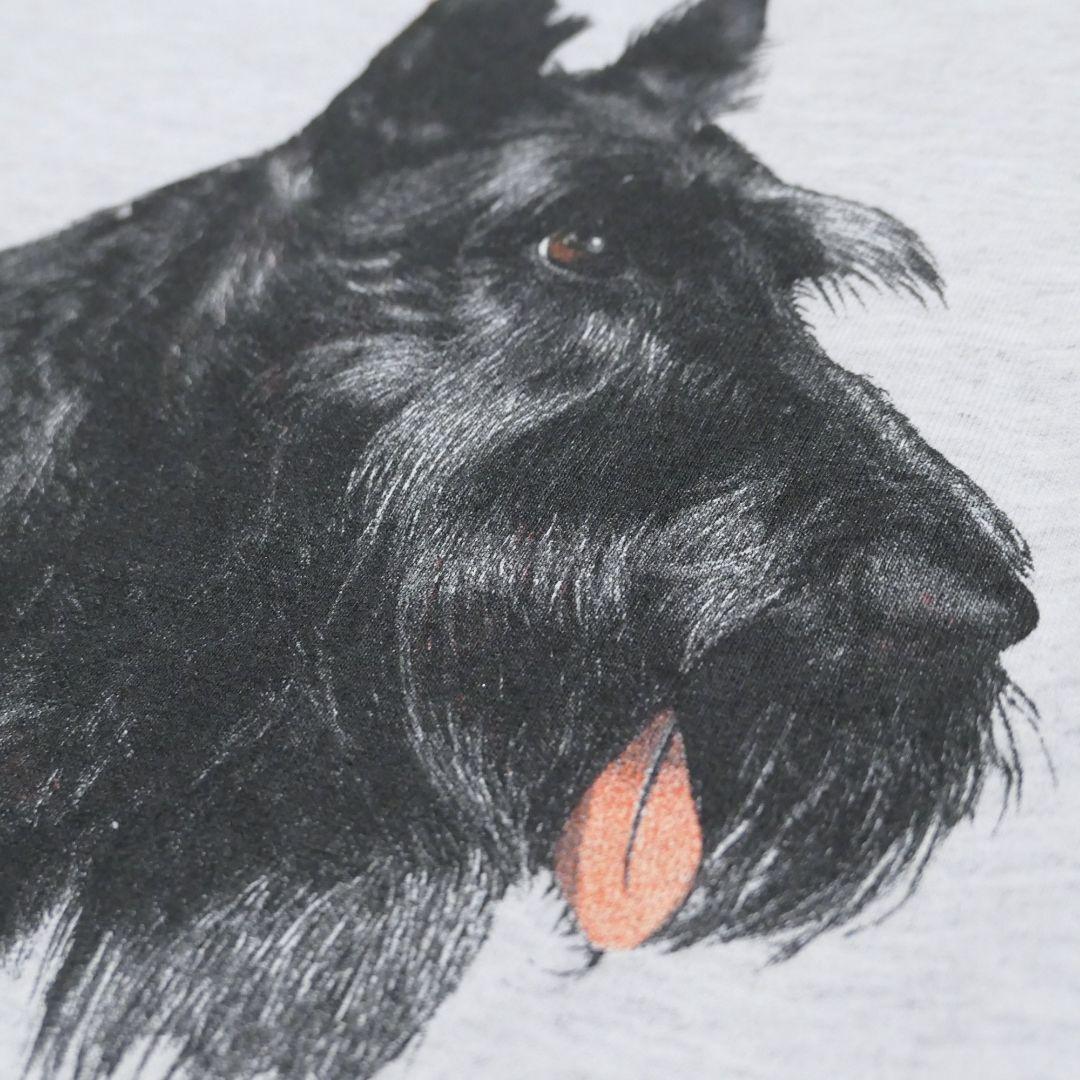 VINTAGE 90s XL Dog Print Tee -TELETREND COLS-
