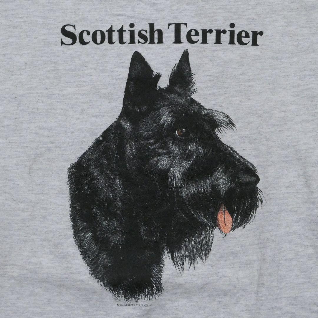 VINTAGE 90s XL Dog Print Tee -TELETREND COLS-