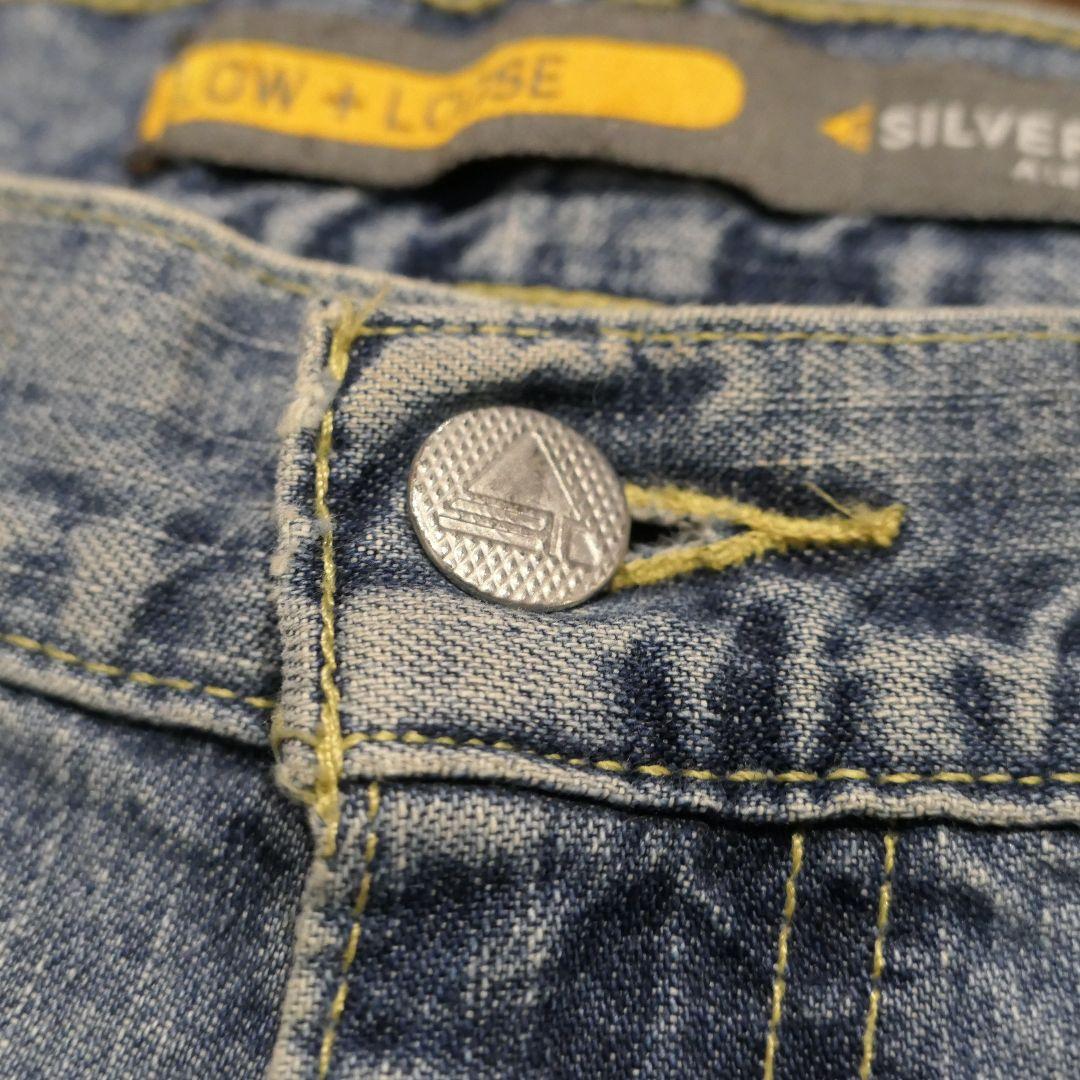 VINTAGE 00s 34inch "Loose" Denim Pants -Levi's Silver Tab-