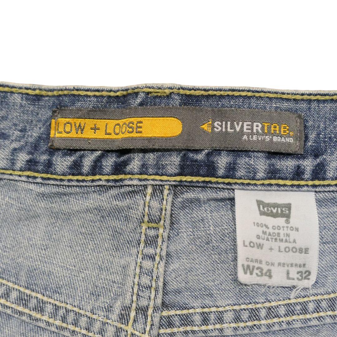 VINTAGE 00s 34inch "Loose" Denim Pants -Levi's Silver Tab-