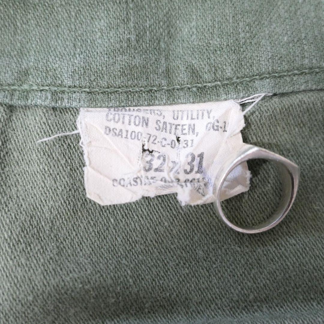 VINTAGE 70s 32inch OG-107 Baker pants -U.S.ARMY-