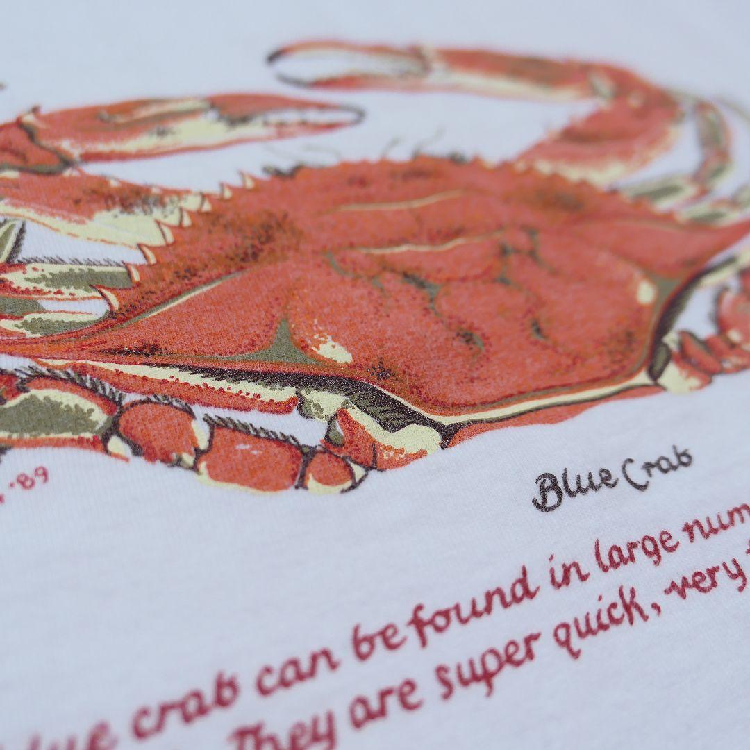 VINTAGE 90s L Promotion Tee -The Blue Crab-
