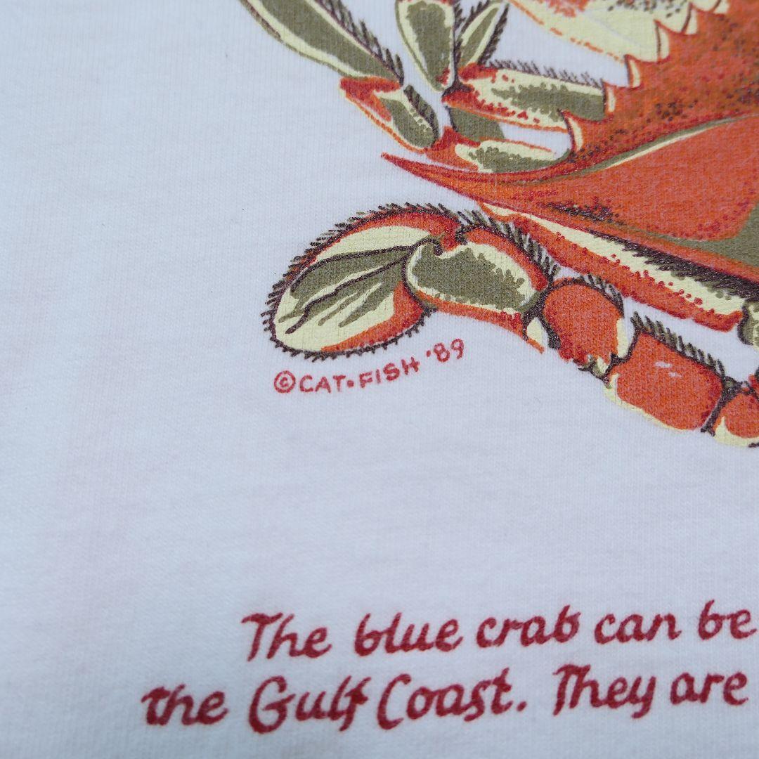 VINTAGE 90s L Promotion Tee -The Blue Crab-