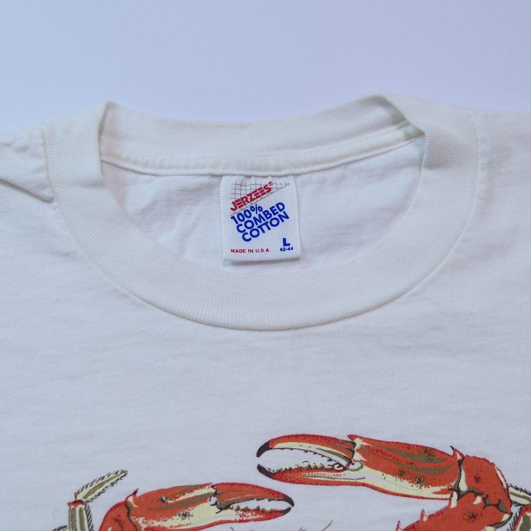 VINTAGE 90s L Promotion Tee -The Blue Crab-