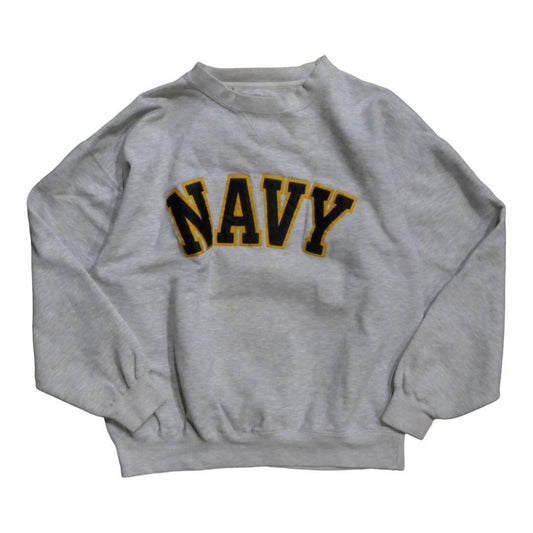 VINTAGE 90s L Logo Sweat -U.S.NAVY-