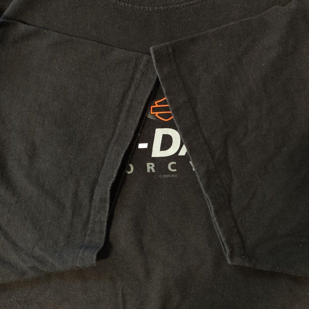 USED 00s 3XL Print T-shirt -HarleyDavidson-
