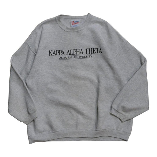 VINTAGE 90s XL Collage logo sweat -HANES-
