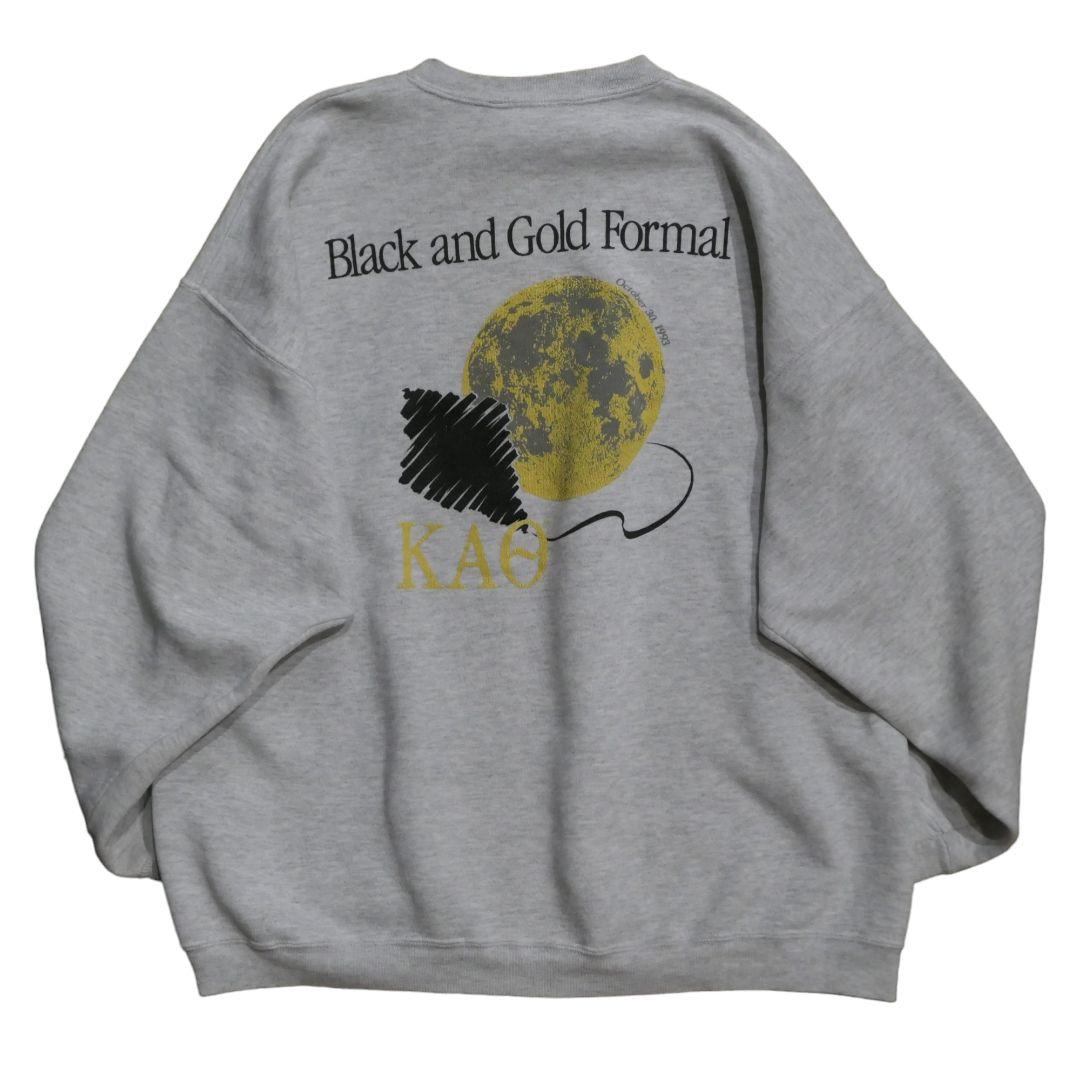 VINTAGE 90s XL Collage logo sweat -HANES-