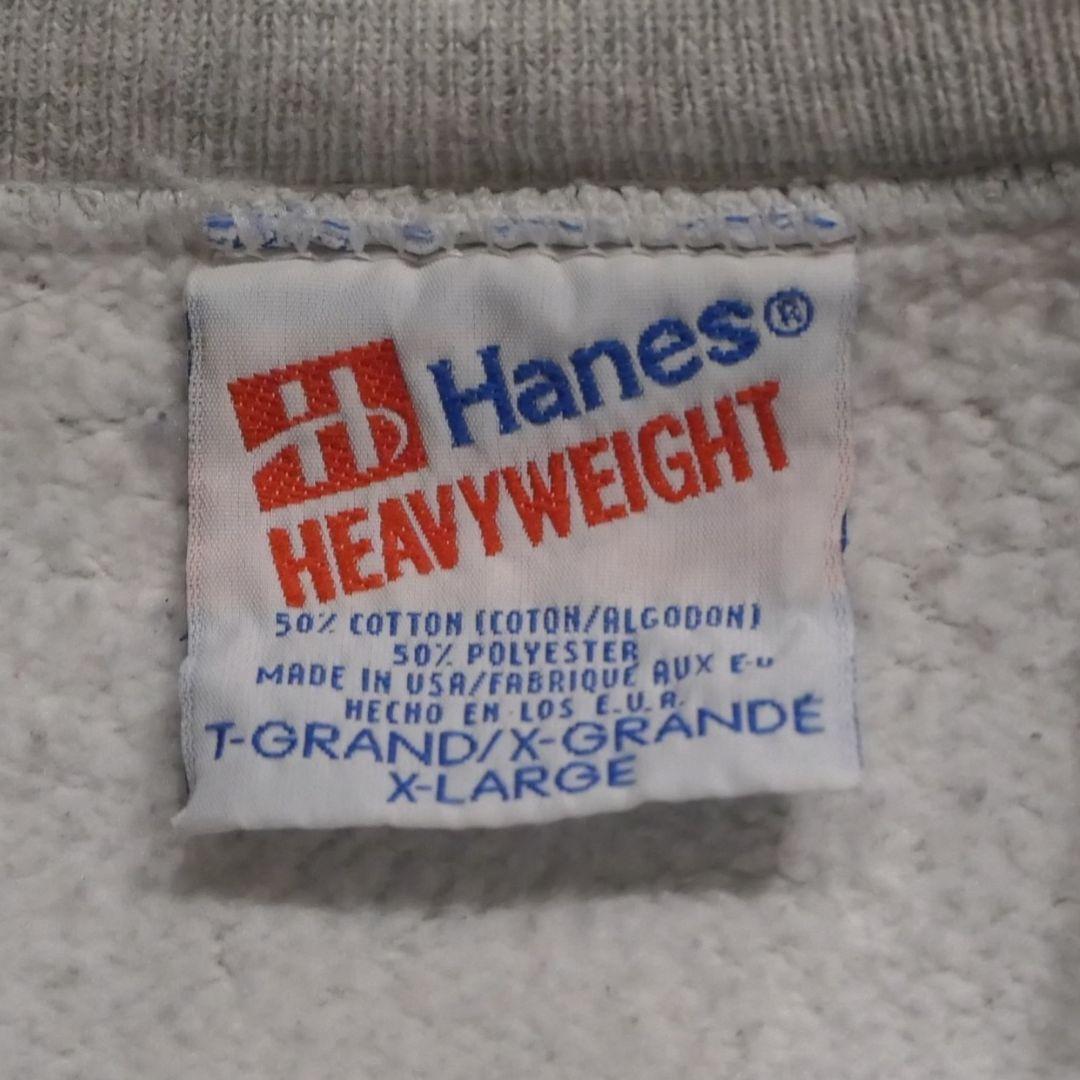 VINTAGE 90s XL Collage logo sweat -HANES-