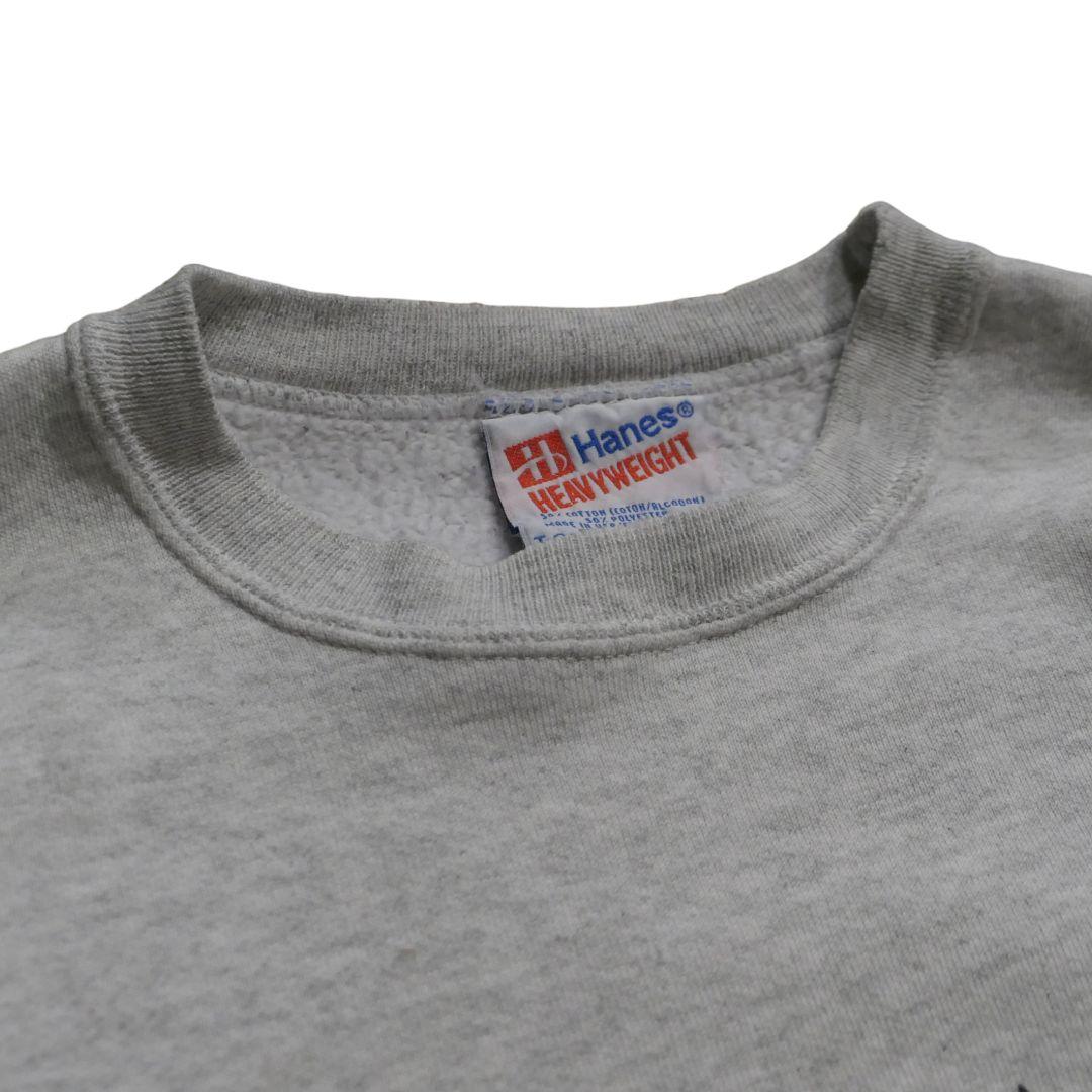 VINTAGE 90s XL Collage logo sweat -HANES-