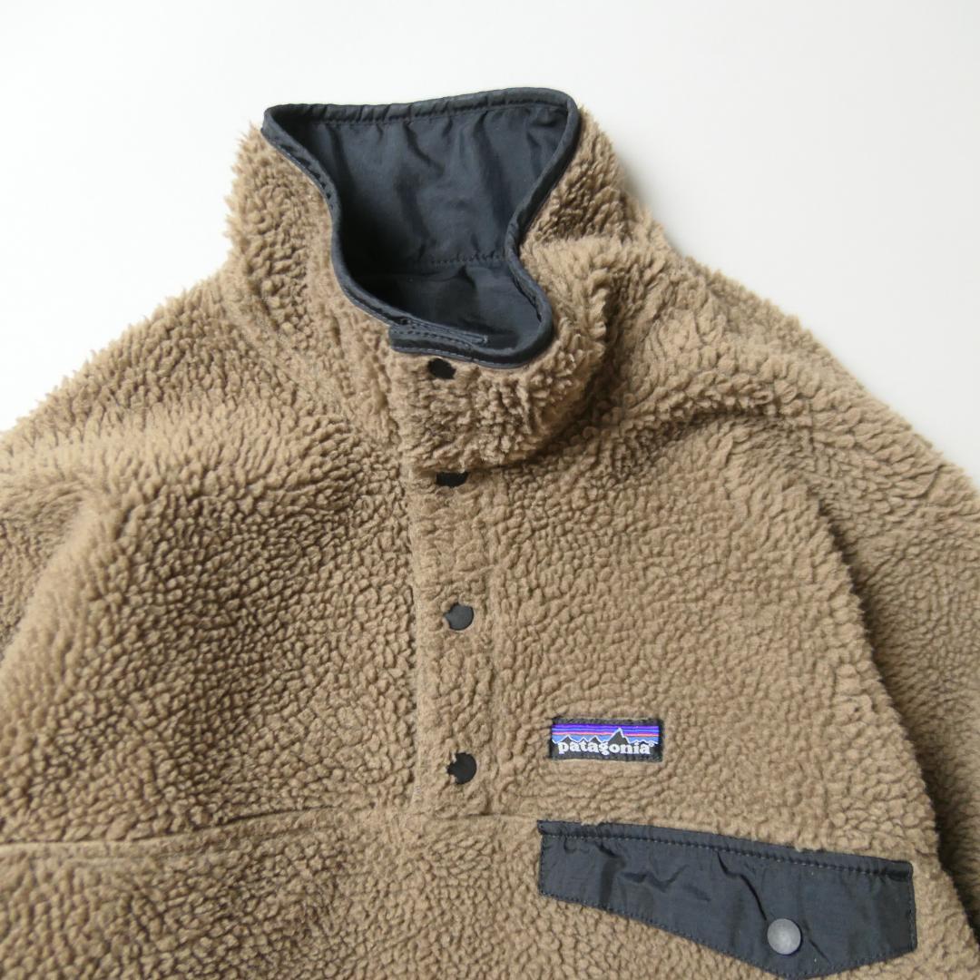 VINTAGE 00s S Halfsnap Nylon/Fleece Reversible Jacket "GLISSADE" -Patagonia-