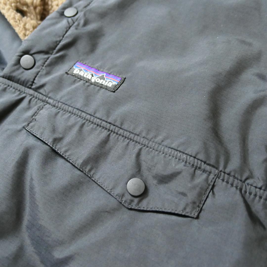 VINTAGE 00s S Halfsnap Nylon/Fleece Reversible Jacket "GLISSADE" -Patagonia-