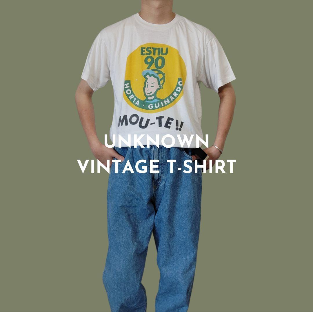 VINTAGE S-M Print T-shirt -UNKNOWN-