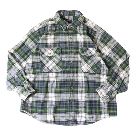 USED L Heavy weight flannel shirt -FIVE BROTHER-