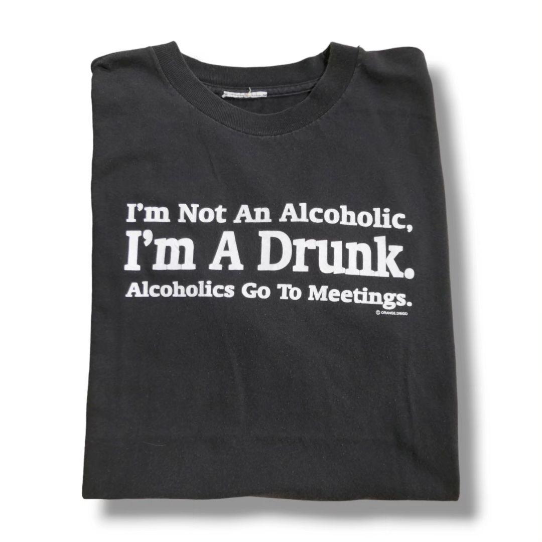 USED M-L Message Tee -Alcoholic-