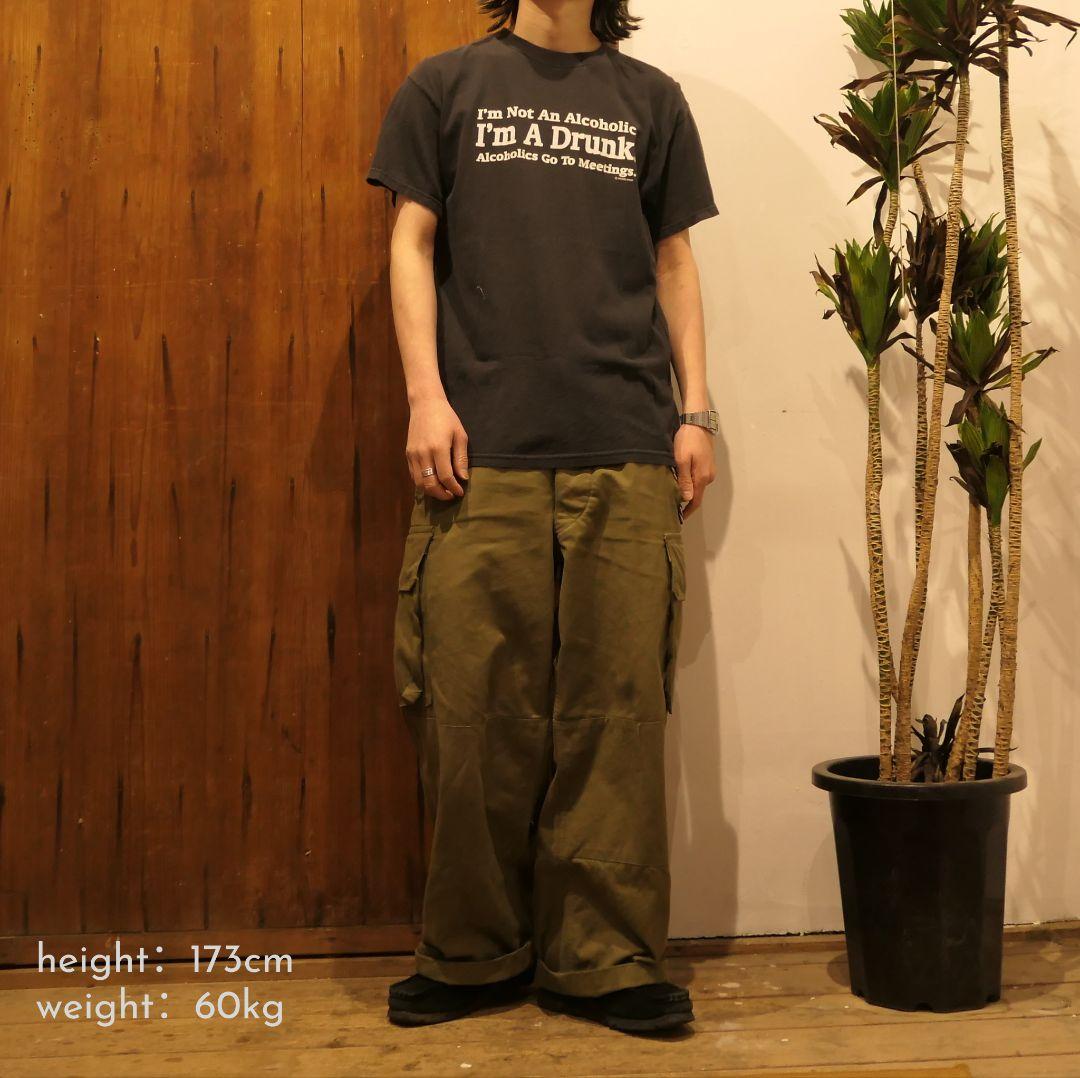 USED M-L Message Tee -Alcoholic-