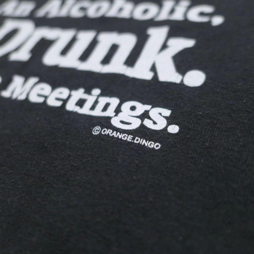 USED M-L Message Tee -Alcoholic-
