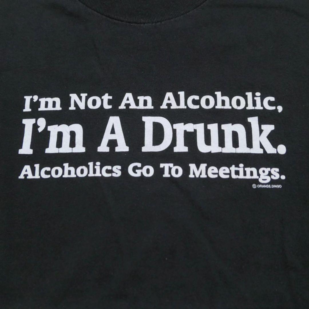 USED M-L Message Tee -Alcoholic-