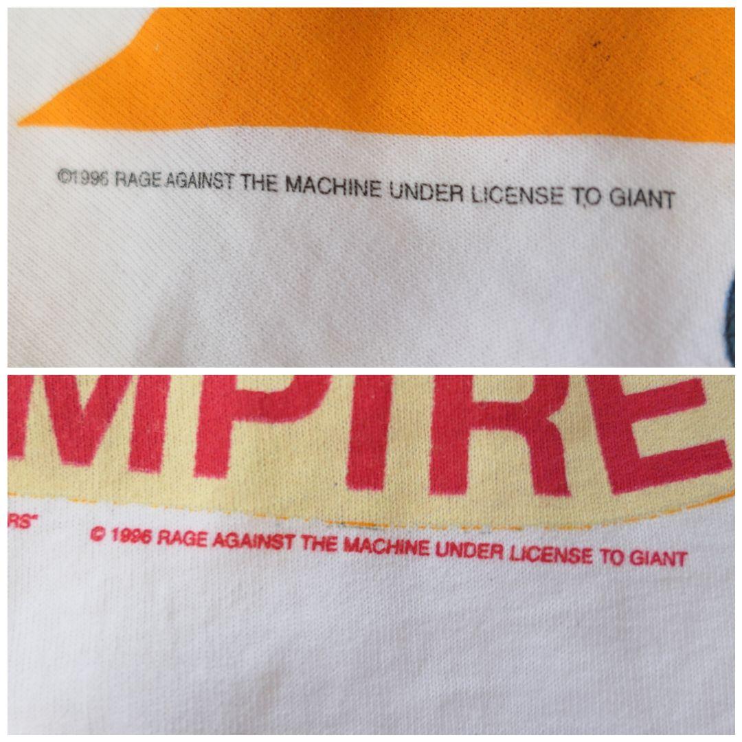 VINTAGE 90s M Rock band T-shirt -RAGE AGAINST THE MACHINE-
