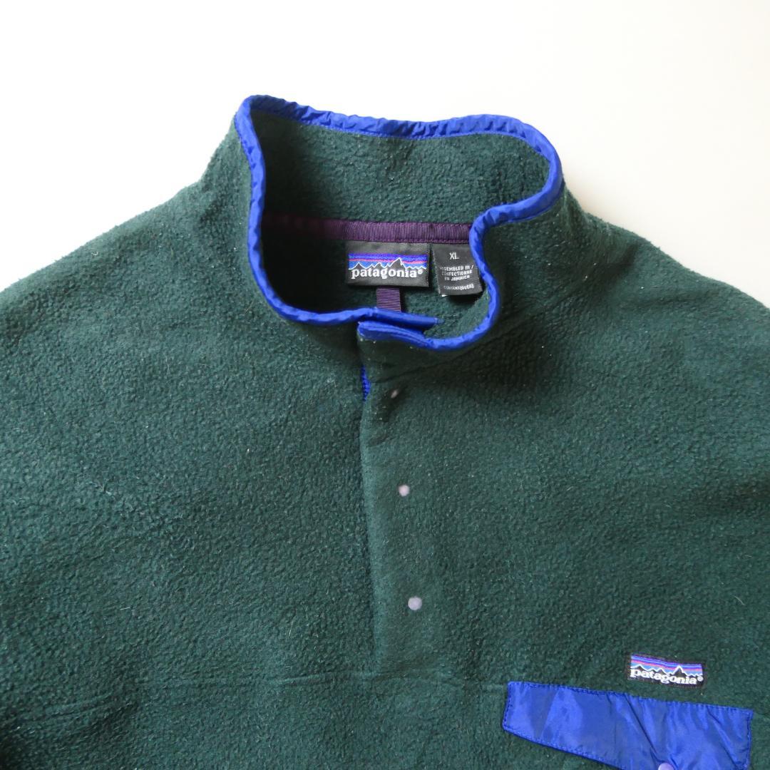 VINTAGE 90s XL "Synchilla Snap T" Fleece Jacket -Patagonia-