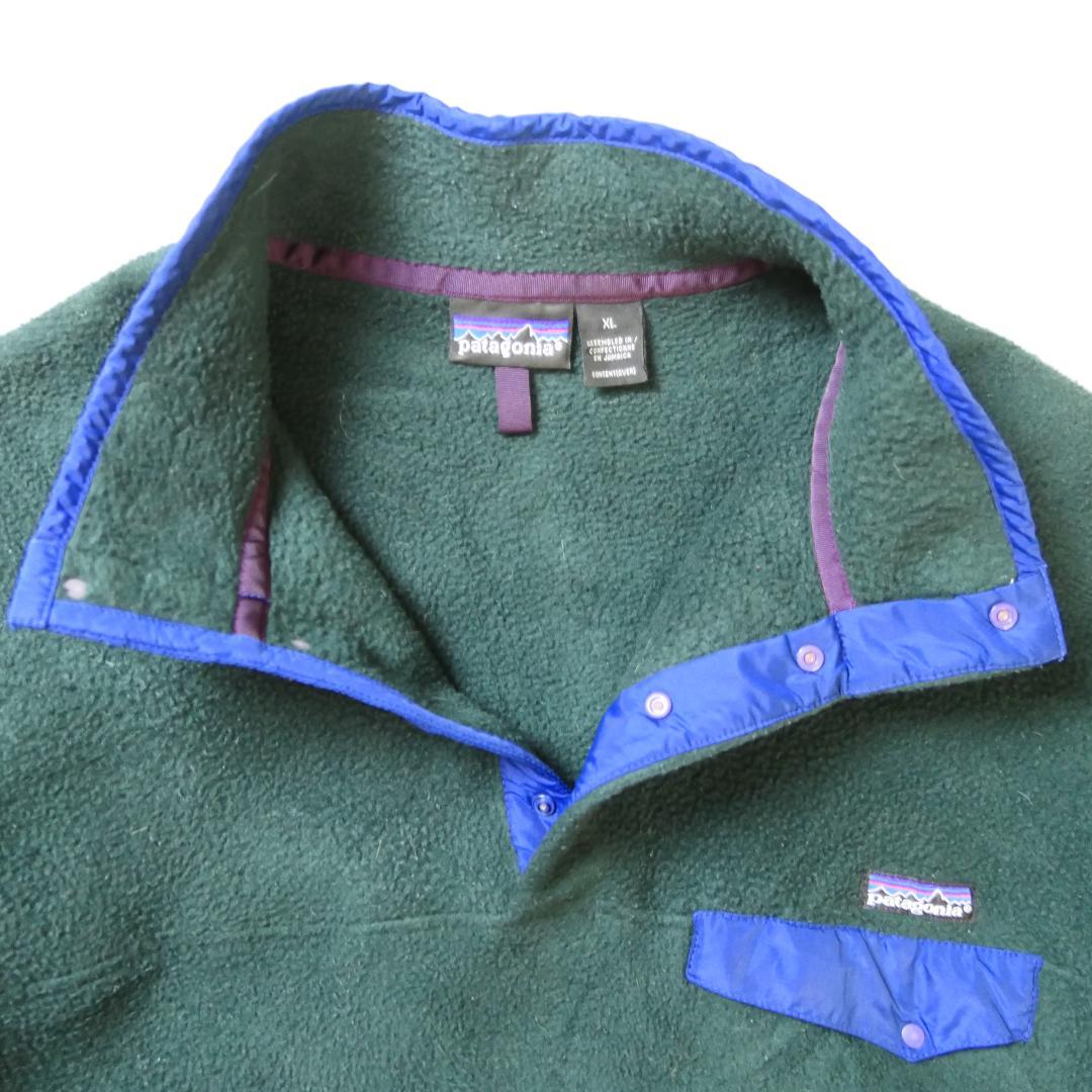 VINTAGE 90s XL "Synchilla Snap T" Fleece Jacket -Patagonia-