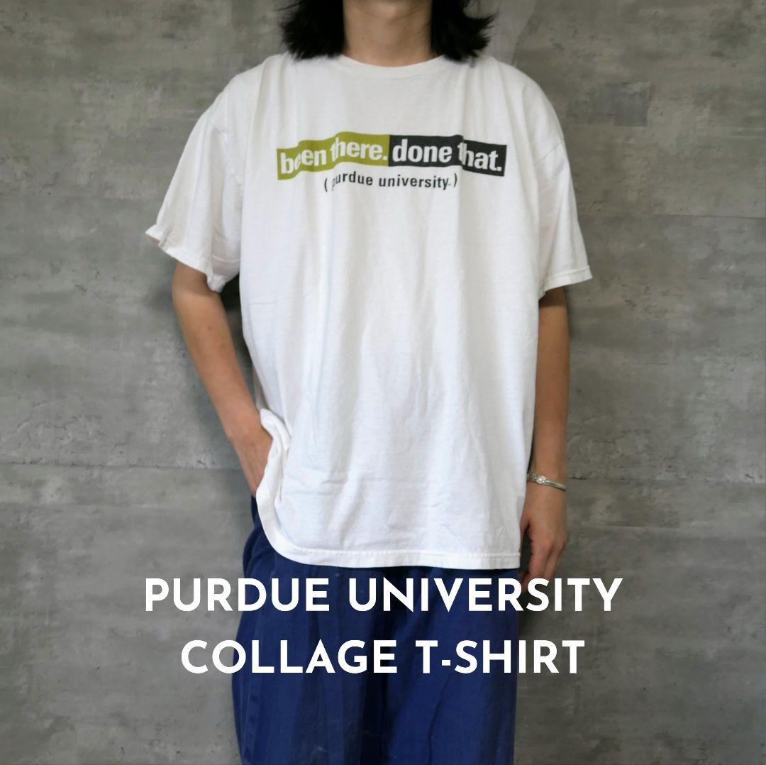 USED XL Collage T-shirt -PURDUE UNIVERSITY-