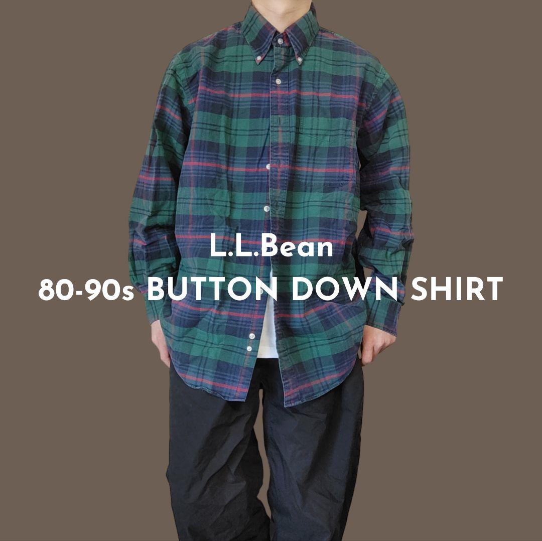 VINTAGE 80-90s XL Button down shirt -L.L.Bean-