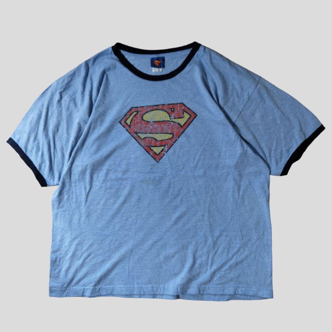 [SUPERMAN] ringer t-shirt / XL