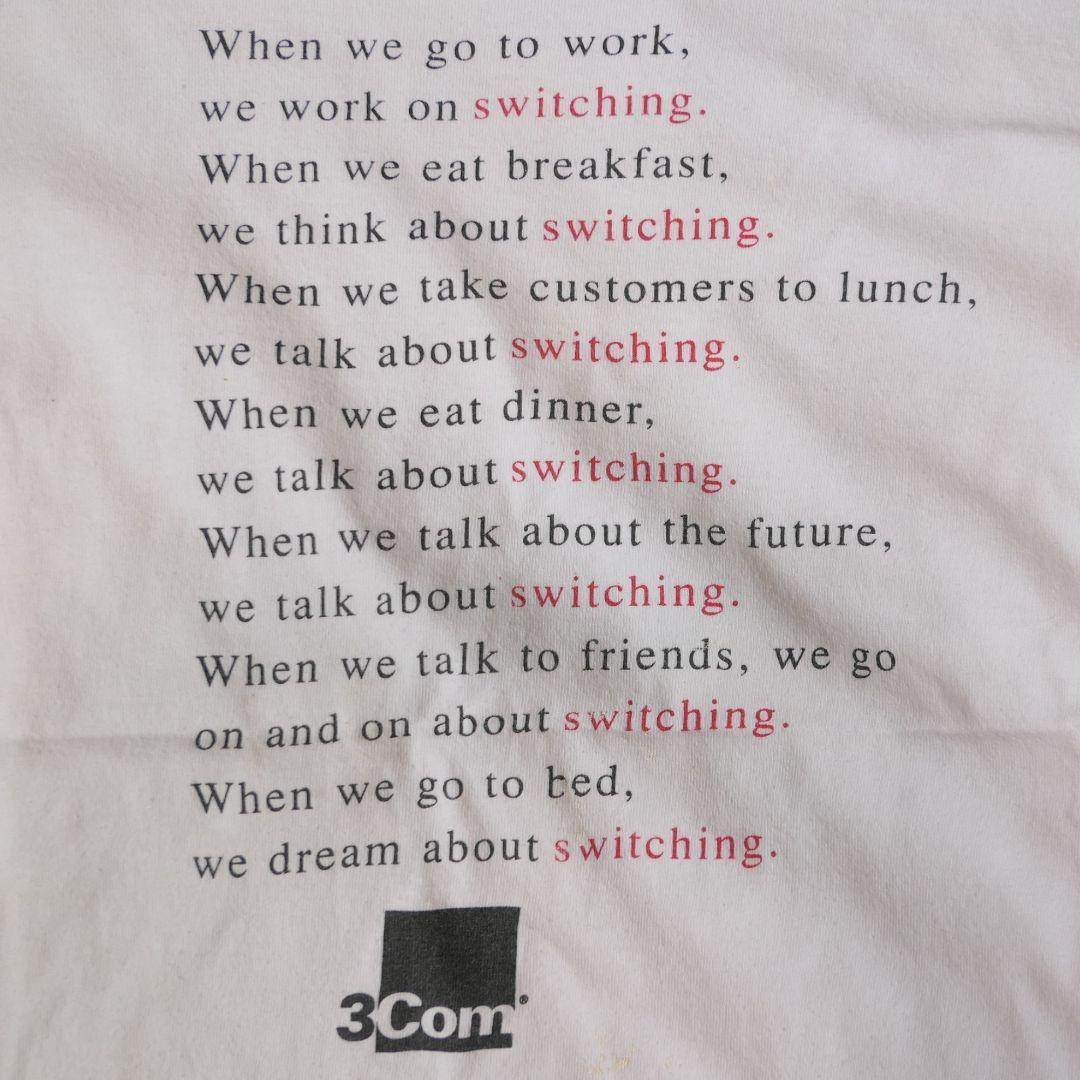 VINTAGE 90s L Promotion Tee -3COM-