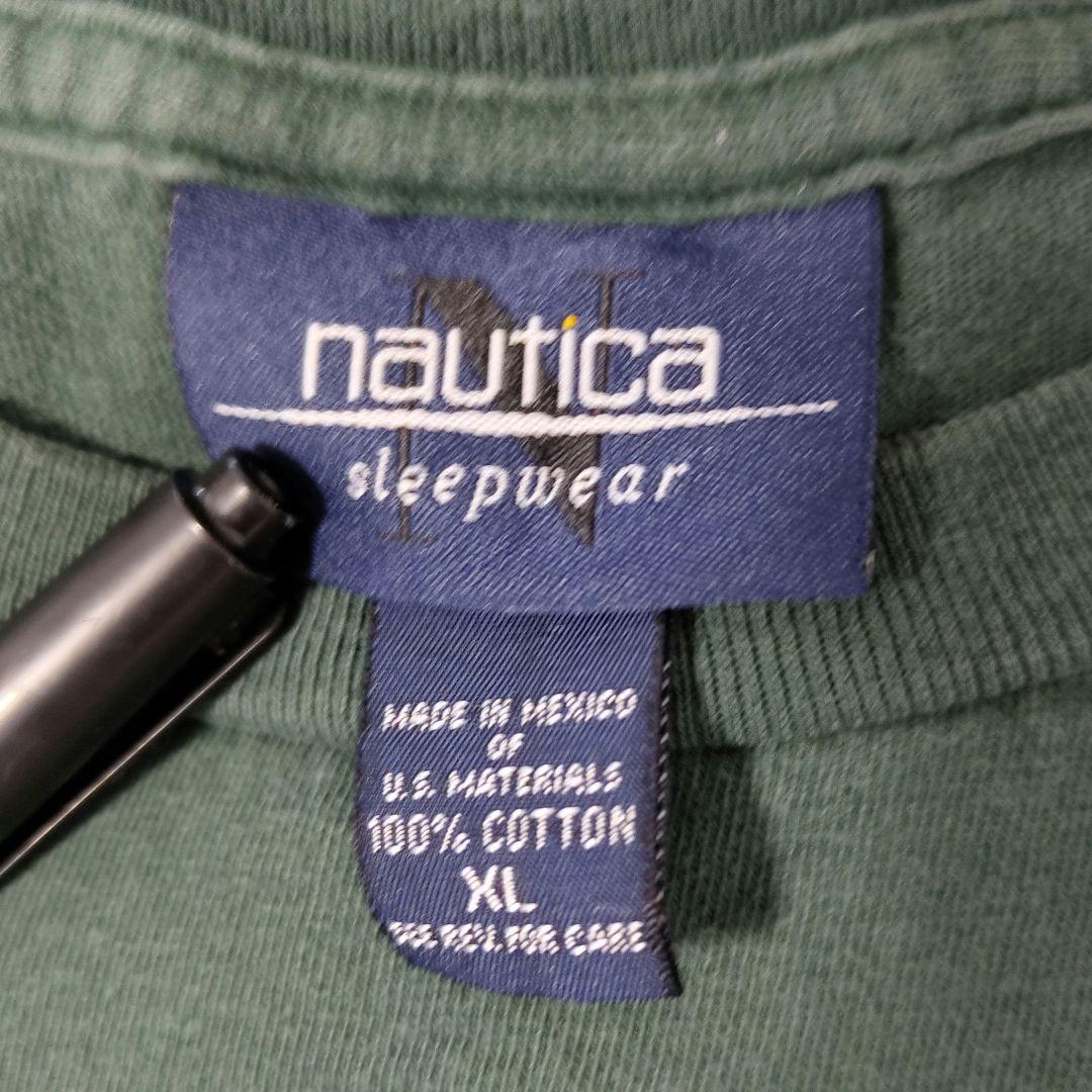 VINTAGE 90s XL Logo T-shirt -NAUTICA-