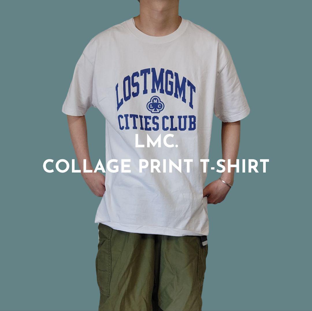 USED XL Collage print t-shirt -LMC.-